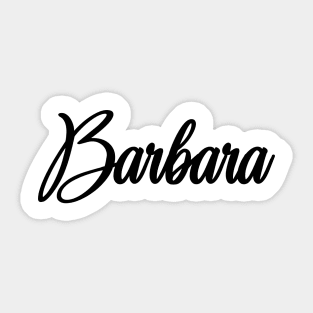 Name Of Barbara Sticker